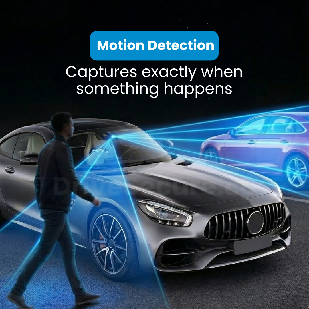 DriveSecure 1080P HD 3 Channel Dash Cam Front, Cabin, and Rear